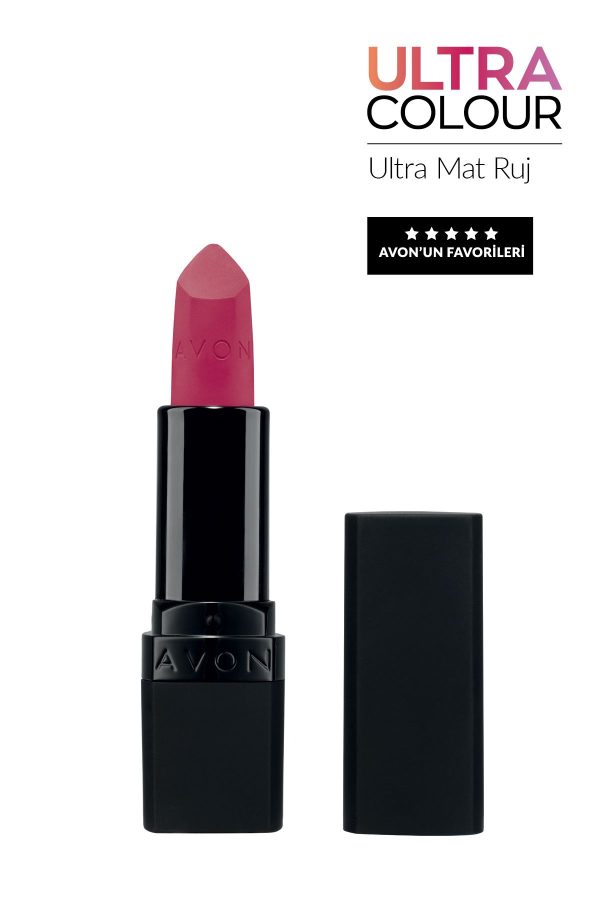 رژ لب اورجینال برند Avon مدل Ultra Mat Ruj Ravishing Rose کد 833479253