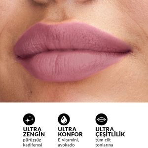 رژ لب اورجینال برند Avon مدل Ultra Mat Ruj Ravishing Rose کد 833479271
