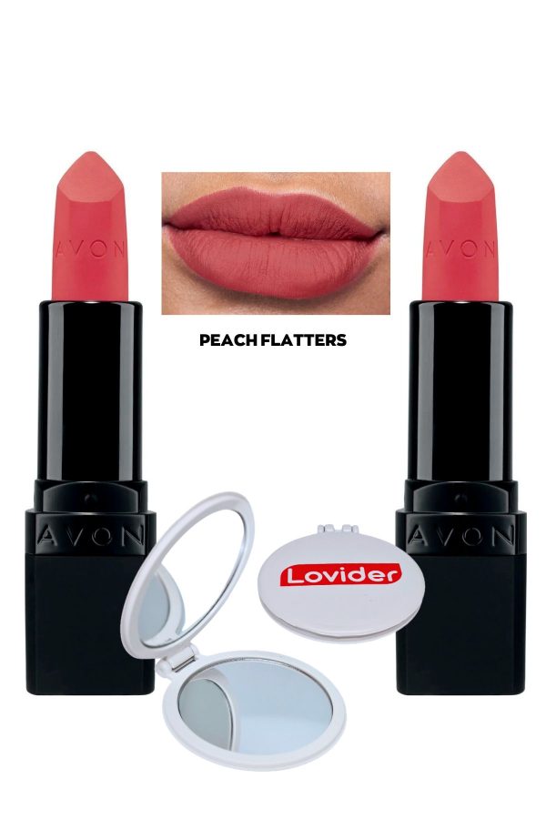 رژ لب اورجینال برند Avon مدل Ultra Mat Ruj Ravishing Rose کد 797902382