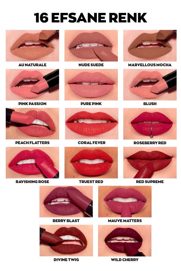 رژ لب اورجینال برند Avon مدل Ultra Mat Ruj Ravishing Rose کد 797902426 - Image 4