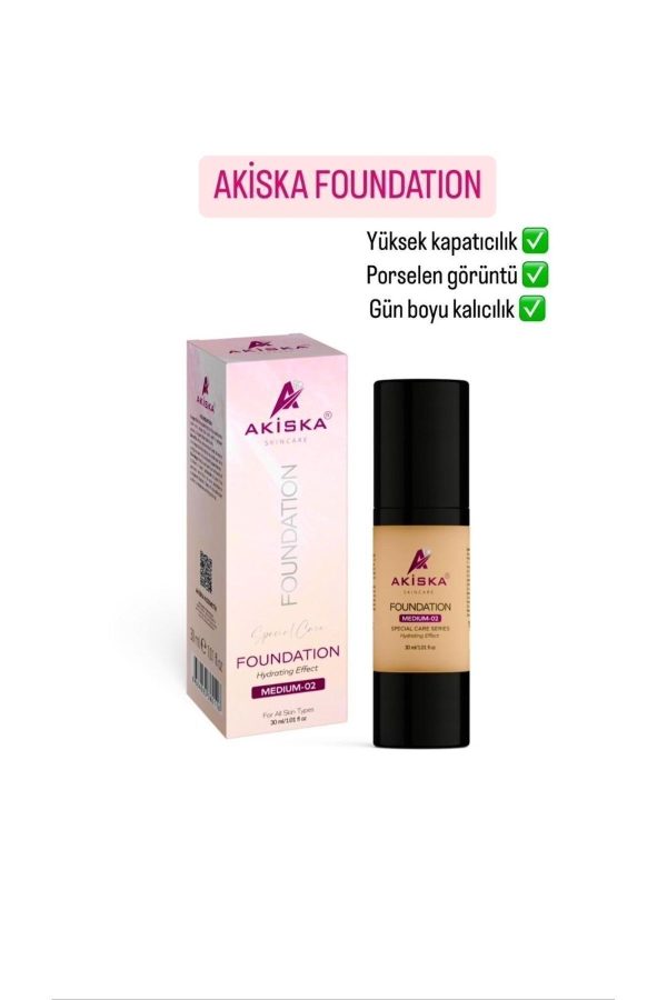 کرم فاندیشن اورجینال برند Akiska کد 777052199