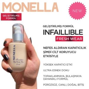 کرم فاندیشن اورجینال برند Monella مدل 50 ml کد 124402204