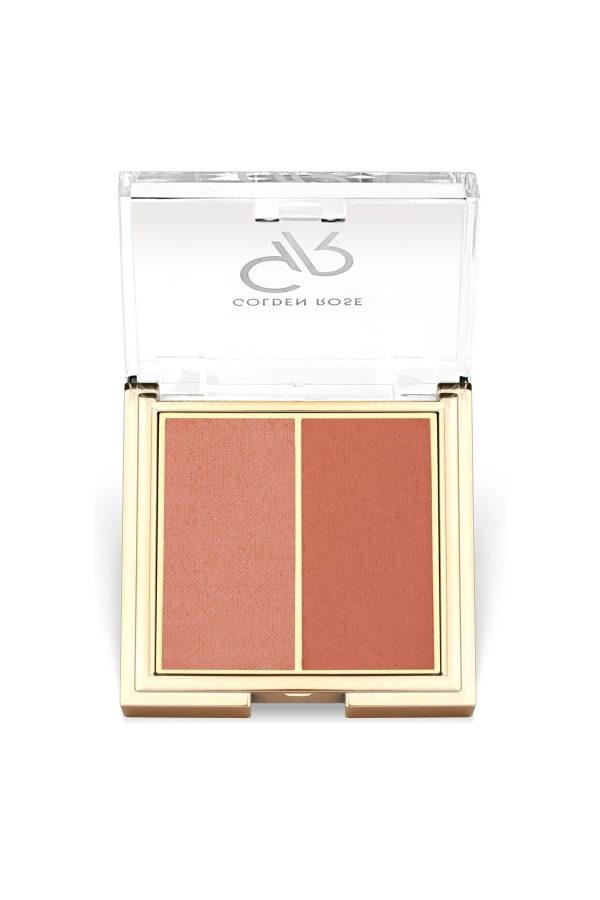 رژ گونه اورجینال برند Golden rose مدل Iconic Blush Duo کد 736147051