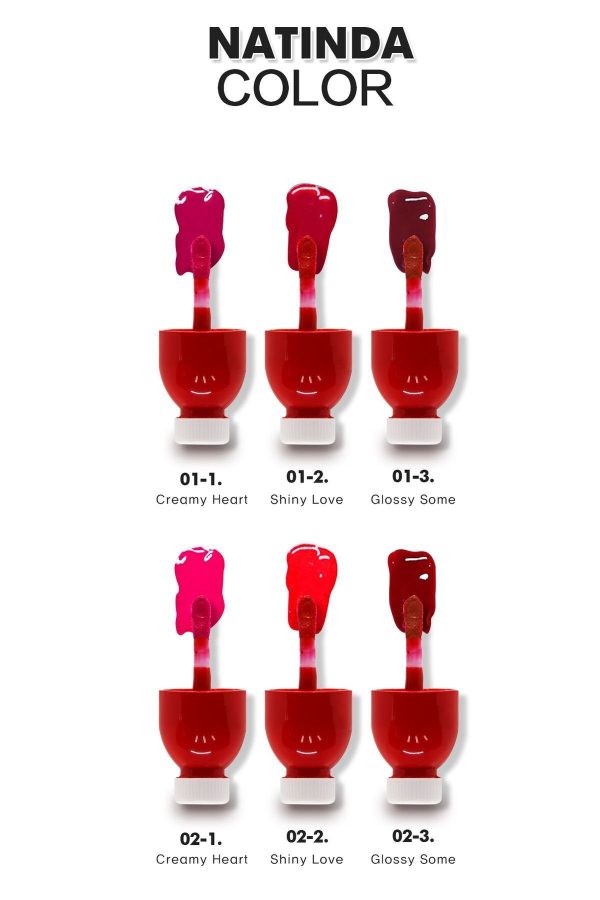 برق لب اورجینال برند Natinda مدل WATER JELLY VELVET TINT #02-3 کد 825252553 - Image 3