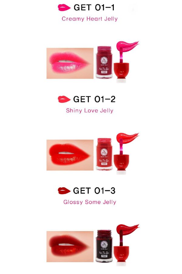 برق لب اورجینال برند Natinda مدل WATER JELLY VELVET TINT #02-3 کد 825252553 - Image 5