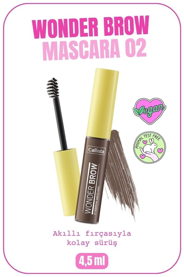 ریمل ابرو اورجینال برند Callista مدل Wonder Brow Kaş Maskarası کد 807265240