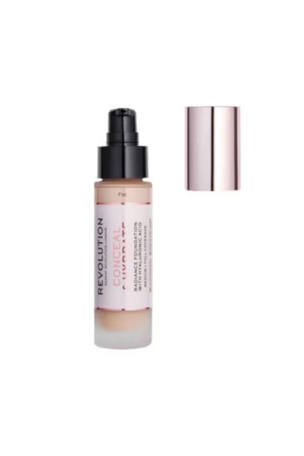 کرم فاندیشن اورجینال برند Revolution مدل Conceal & Hydrate Fondöten F10 کد 813424128