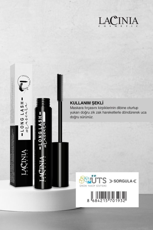 ریمل اورجینال برند Lacinia مدل Long Lash Mascara 6,5 ml کد 820147153 - Image 3