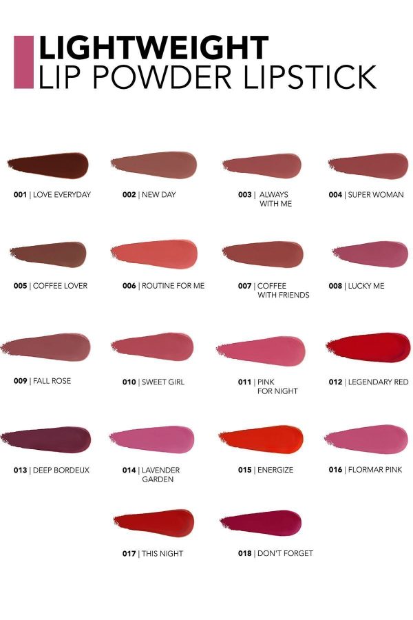 رژ لب اورجینال برند Flormar مدل Ultra Hafif Mat Ruj کد 757965983 - Image 8