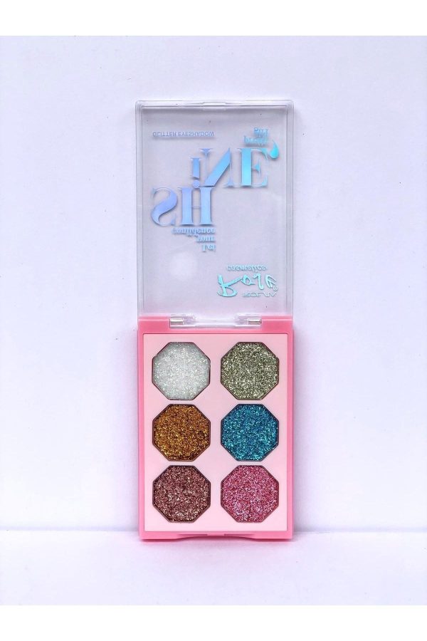 سایه چشم اورجینال برند Aily cosmetics مدل 6'lı New Glitter Palette کد 679693672