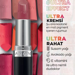 رژ لب اورجینال برند Avon مدل Ultra Kremsi Ruj Frostiest Mauve کد 94408137