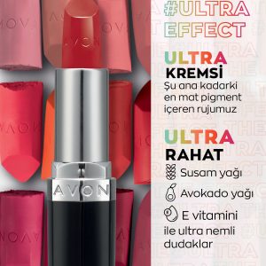 رژ لب اورجینال برند Avon مدل Ultra Kremsi Ruj Frostiest Mauve کد 94408122