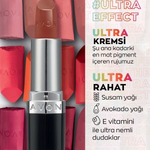 رژ لب اورجینال برند Avon مدل Ultra Kremsi Ruj Frostiest Mauve کد 94408264