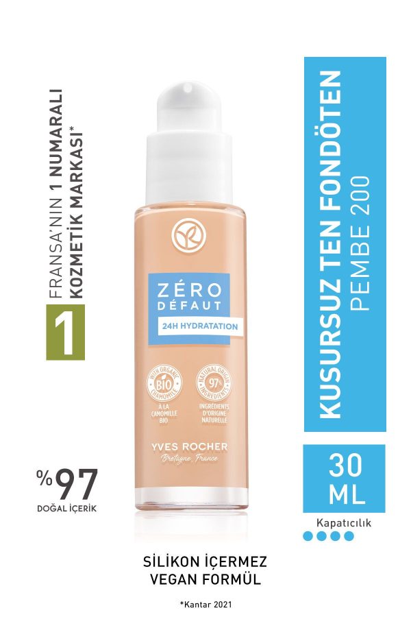 کرم فاندیشن اورجینال برند Yves rocher مدل Kusursuz Ten Fondöten کد 808072619