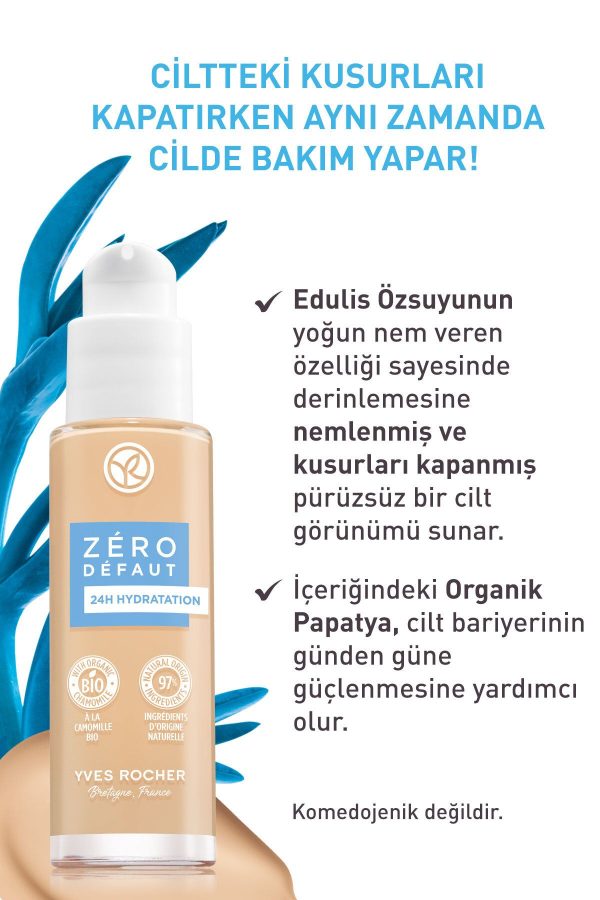 کرم فاندیشن اورجینال برند Yves rocher مدل Kusursuz Ten Fondöten کد 808072619 - Image 2