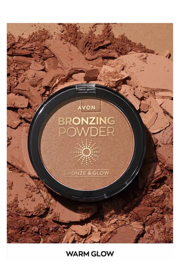 کرم پودر اورجینال برند Avon مدل Bronze & Glow Warm Glow کد 832341269 - Image 3