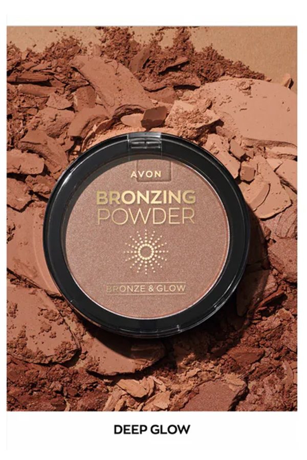 کرم پودر اورجینال برند Avon مدل Bronze & Glow Warm Glow کد 832341289 - Image 3