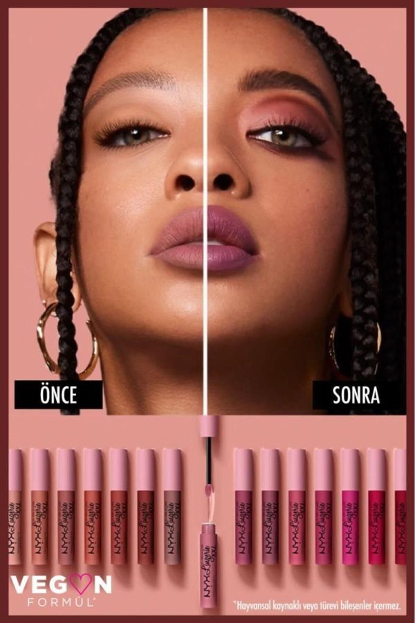 رژ لب اورجینال برند Nyx professional makeup کد 266862463 - Image 6