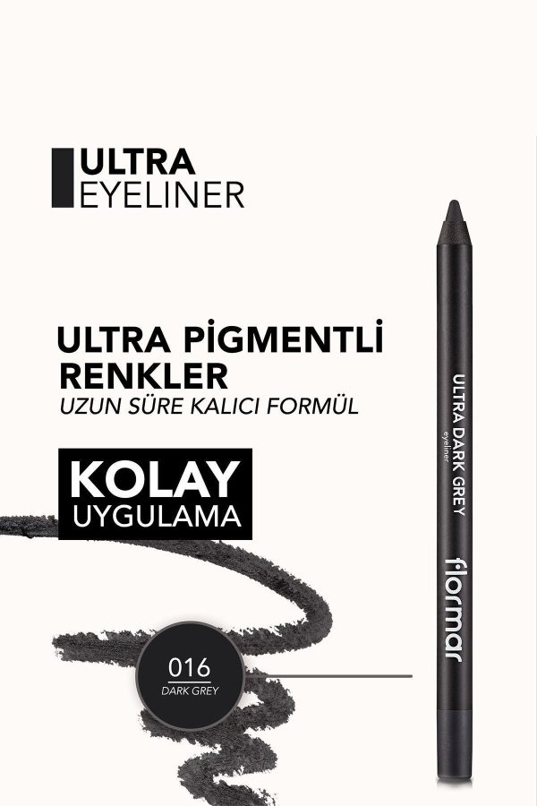 آیلاینر اورجینال برند Flormar مدل Koyu Gri Göz Kalemi کد 493914 - Image 5