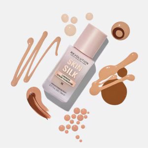 کرم فاندیشن اورجینال برند Revolution مدل Revolution Skin Silk Serum Foundation کد 829616849