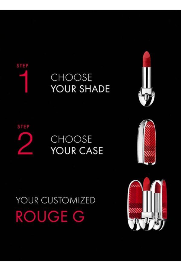 رژ لب اورجینال برند Guerlain مدل Rouge G Luxurious Velvet Metal کد 812605053 - Image 6