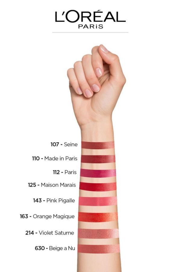 رژ لب اورجینال برند L oreal paris مدل 163 Orange Magique کد 84060103 - Image 5