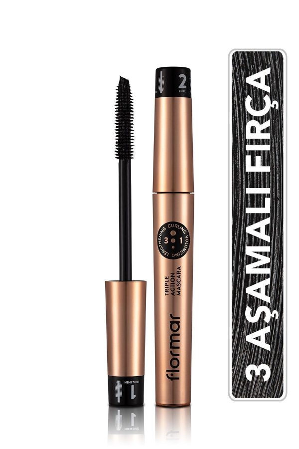 ریمل اورجینال برند Flormar مدل Triple Action Mascara کد 1264752