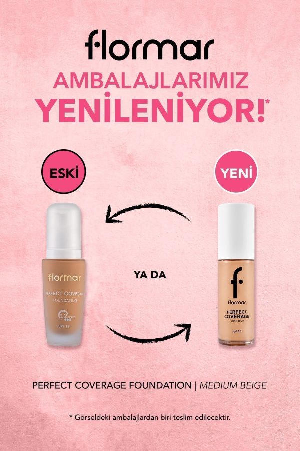 کرم فاندیشن اورجینال برند Flormar مدل Yoğun Kapatıcı Su Bazlı Fondöten کد 1266792 - Image 3