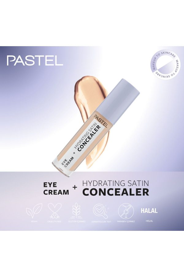 کانسیلر اورجینال برند Pastel مدل Eye Cream Hydrating Satin Concealer کد 770282567 - Image 8