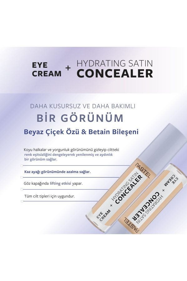 کانسیلر اورجینال برند Pastel مدل Eye Cream Hydrating Satin Concealer کد 780226286 - Image 7