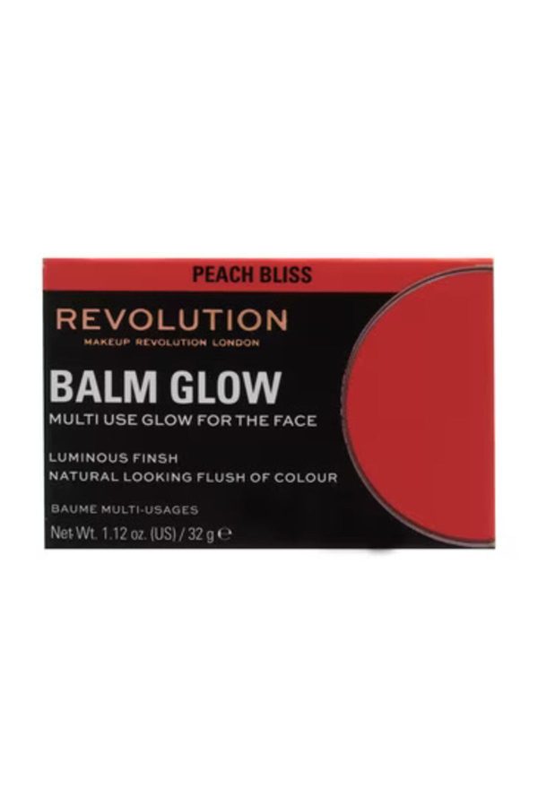 رژ گونه اورجینال برند Revolution مدل Glow Balm Peach Bliss Blush کد 794354389 - Image 4