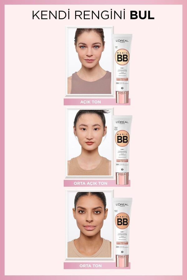 کرم اورجینال برند L oreal paris مدل Magic BB Renkli Nemlendirici Krem کد 32041633 - Image 2