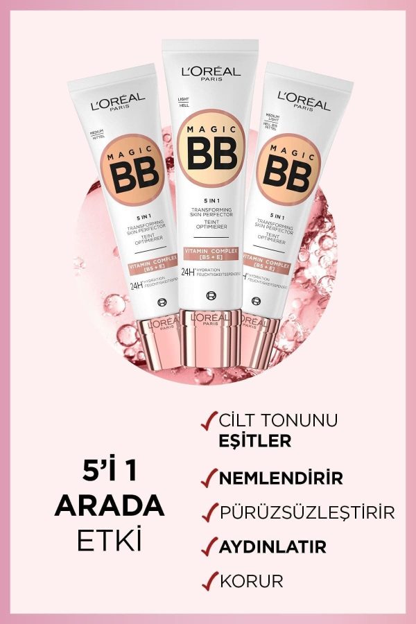 کرم اورجینال برند L oreal paris مدل Magic BB Renkli Nemlendirici Krem کد 32041629 - Image 3
