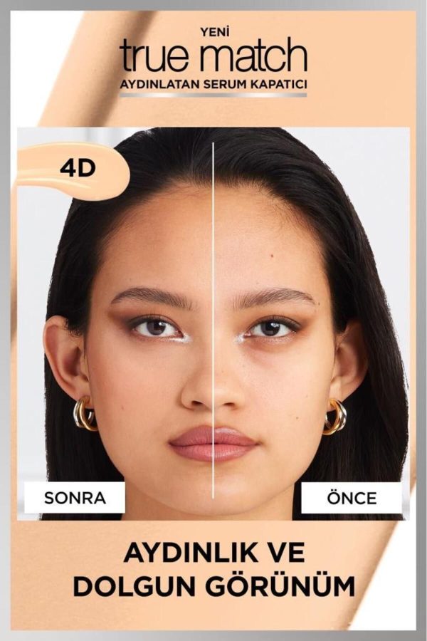 کانسیلر اورجینال برند L oreal paris مدل True Match Aydınlatan Serum Kapatıcı کد 820087530 - Image 6