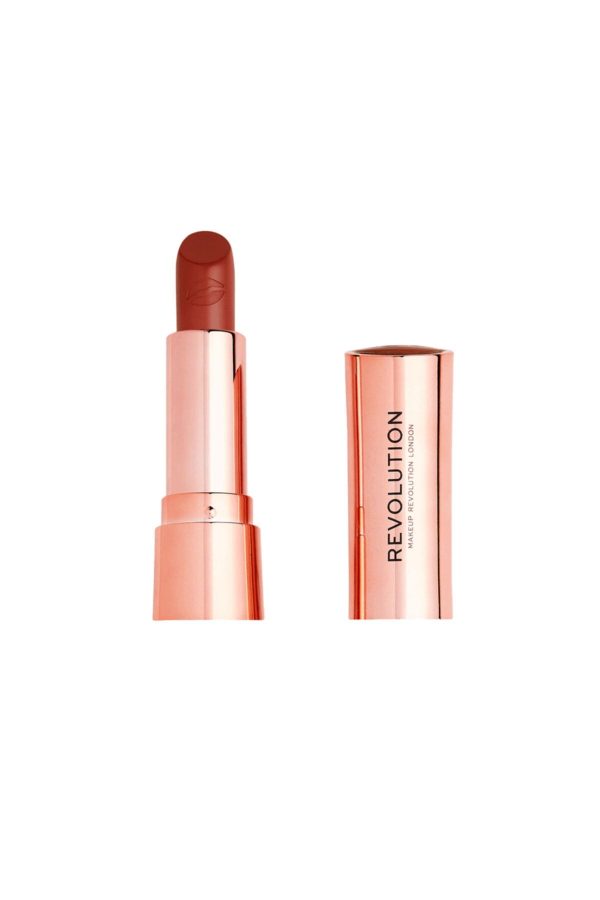 رژ لب اورجینال برند Revolution مدل Revolution Satin Kiss Lipstick کد 230154942