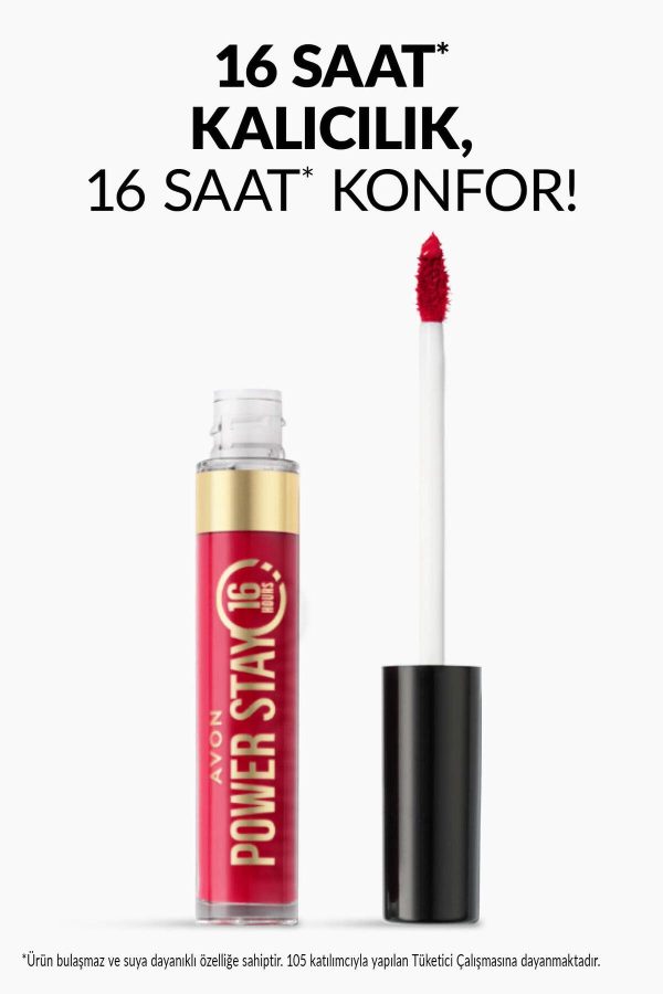 رژ لب اورجینال برند Avon مدل Power Stay Likit Mat Ruj کد 795152454 - Image 4