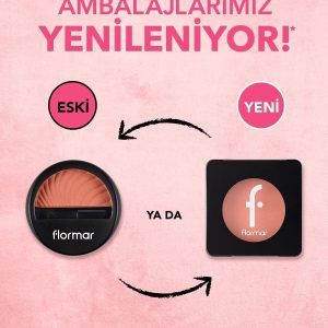 رژ گونه اورجینال برند Flormar مدل Mat Bitişli Kompakt Allık کد 121521451