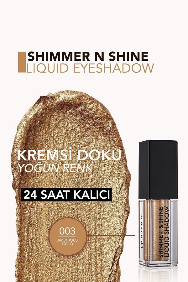 سایه چشم اورجینال برند Flormar مدل Shimmer & Shine Liquid Shadow کد 215121919 - Image 5