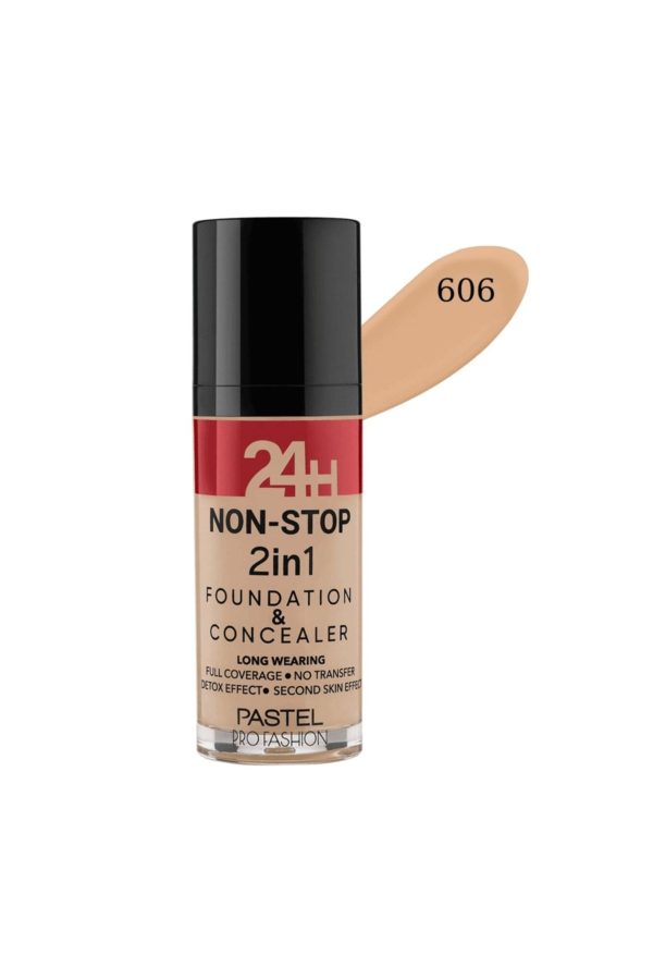 کرم فاندیشن اورجینال برند Pastel مدل 24h 2in1 Fondöten Ve Kapatıcı کد 242260335