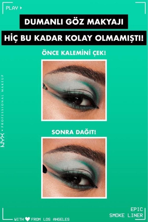 خط چشم اورجینال برند Nyx professional makeup مدل Epic Smoke Liner کد 249620258 - Image 2