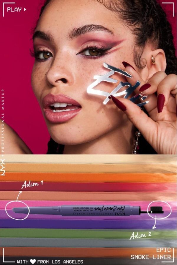 خط چشم اورجینال برند Nyx professional makeup مدل Epic Smoke Liner کد 249620281 - Image 5