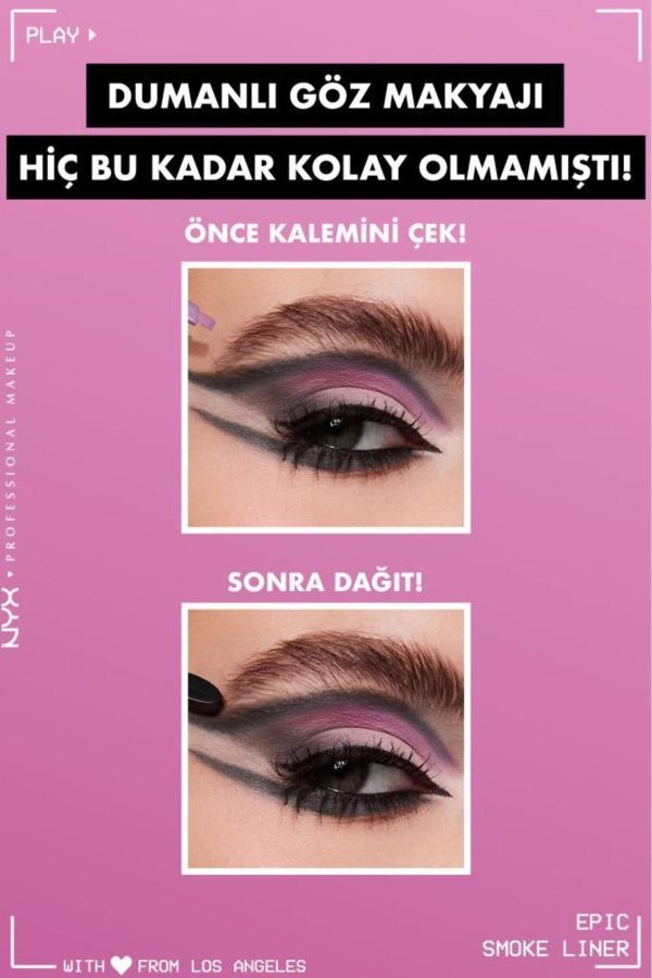 خط چشم اورجینال برند Nyx professional makeup مدل Epic Smoke Liner کد 249620168 - Image 2