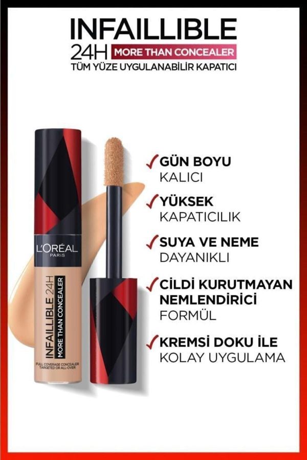 کانسیلر اورجینال برند L oreal paris مدل Infaillible Tüm Yüze Uygulanabilir Kapatıcı کد 234179082 - Image 4