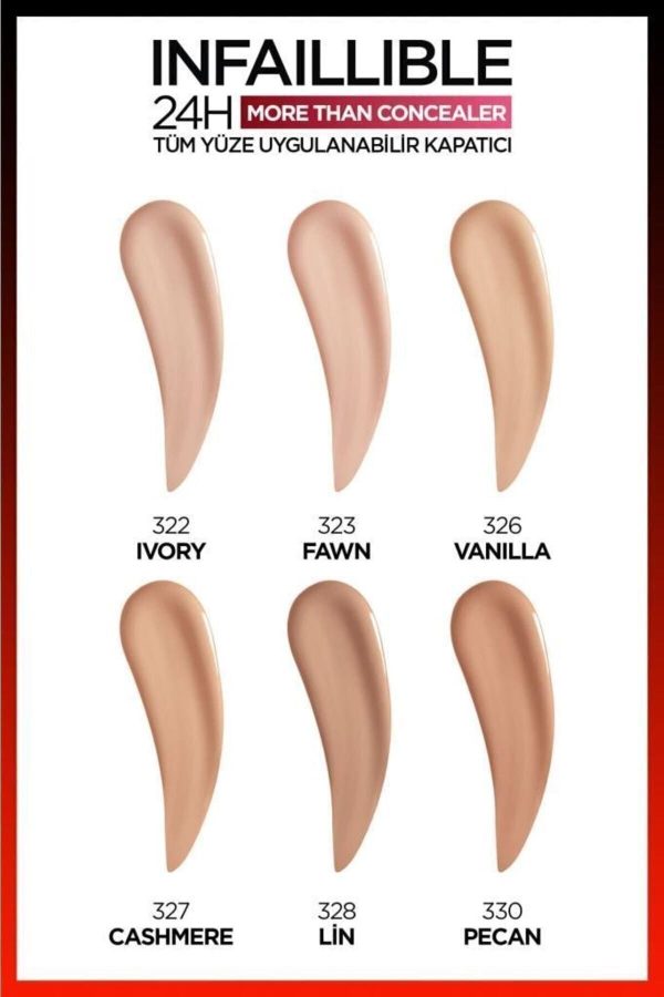 کانسیلر اورجینال برند L oreal paris مدل Infaillible Tüm Yüze Uygulanabilir Kapatıcı کد 234179082 - Image 8