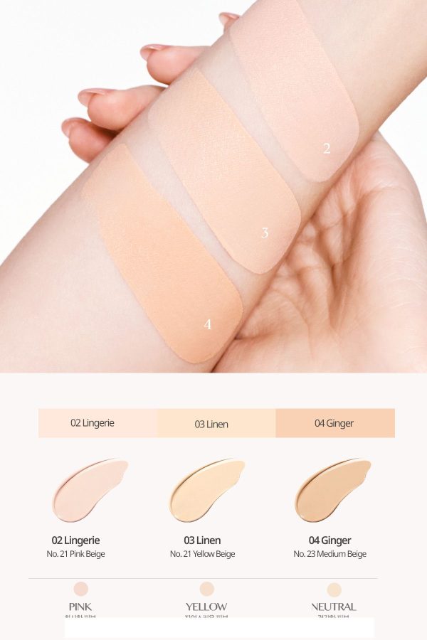 کرم فاندیشن اورجینال برند Clio مدل Veganwear Pure Blurring Cushion+Refill کد 826528927 - Image 4