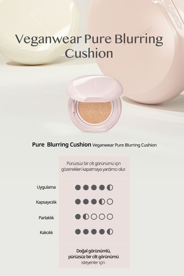 کرم فاندیشن اورجینال برند Clio مدل Veganwear Pure Blurring Cushion+Refill کد 826528783 - Image 6