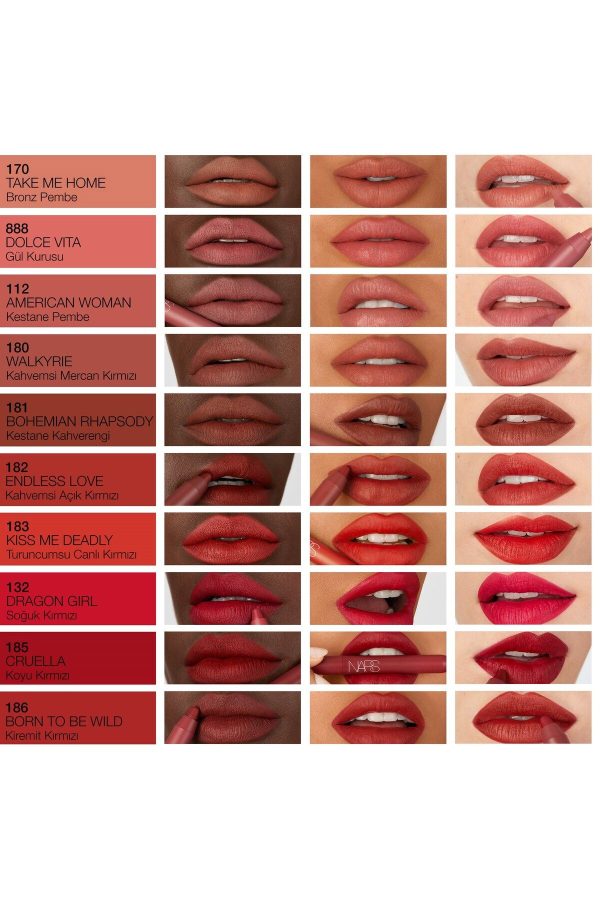 مداد لب اورجینال برند Nars مدل POWERMATTE HIGH INTENSITY LIP PENCIL کد 827953338 - Image 5