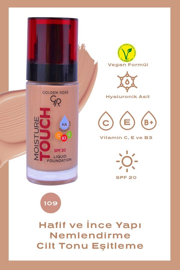 کرم فاندیشن اورجینال برند Golden rose کد 819389973