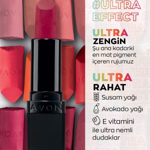 رژ لب اورجینال برند Avon مدل Ultra Matte Ruj کد 758164593