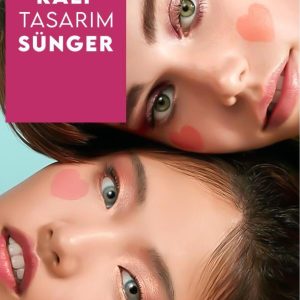 رژ گونه اورجینال برند Mujgan مدل Kalp Detaylı Süngerli Sıvı Allık کد 786428372